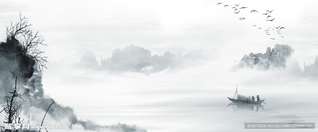 中国风山水