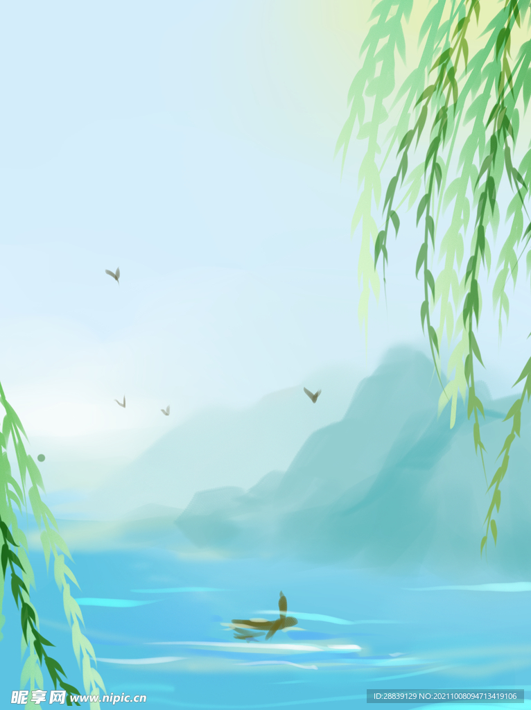 背景春天
