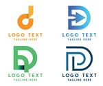  字母标 logo 标志D