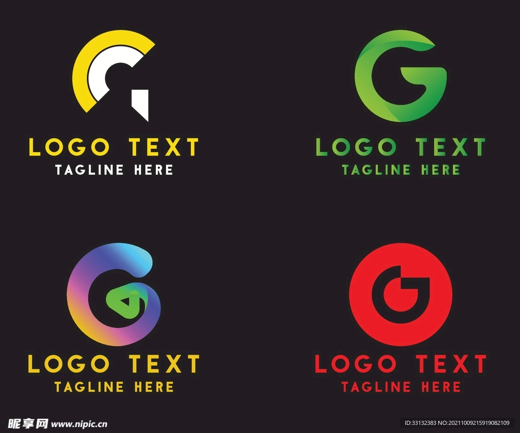 字母标 logo 标志G