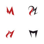 字母标 logo 标志M 