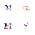 字母标 logo 标志M 