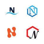 字母标 logo  标志N 