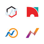 字母标 N logo  标志