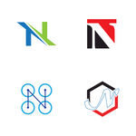 字母图标  logo 标志N