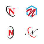 字母图标  logo 标志N