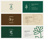 植物花卉名片卡片