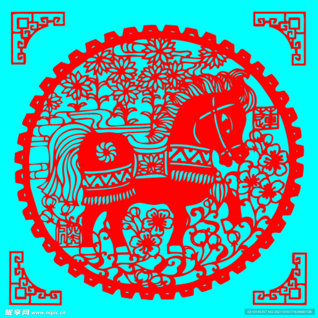 马剪纸