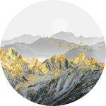抽象山水画