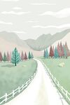 抽象山水