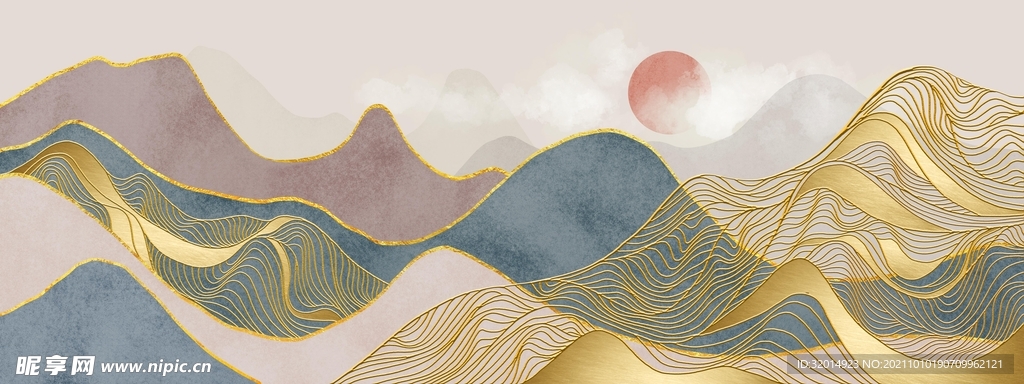 抽象山水