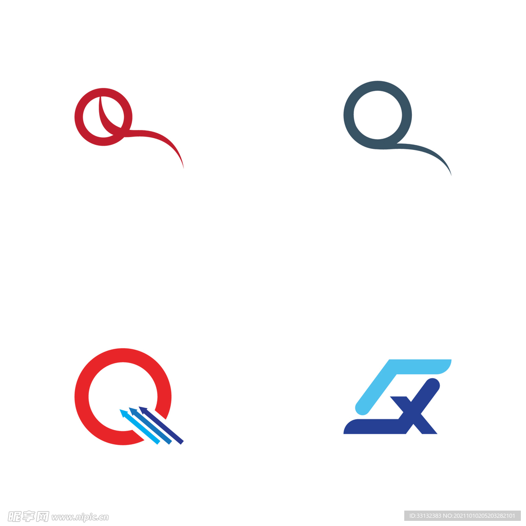 字母标 logo 标志Q