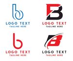 字母标 logo 标志B 