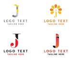 字母标 logo 标志J