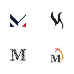   字母标 logo 标志M 