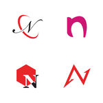 字母标 logo 标志N 