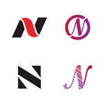 字母标 logo 标志N