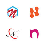 字母标 logo 标志N