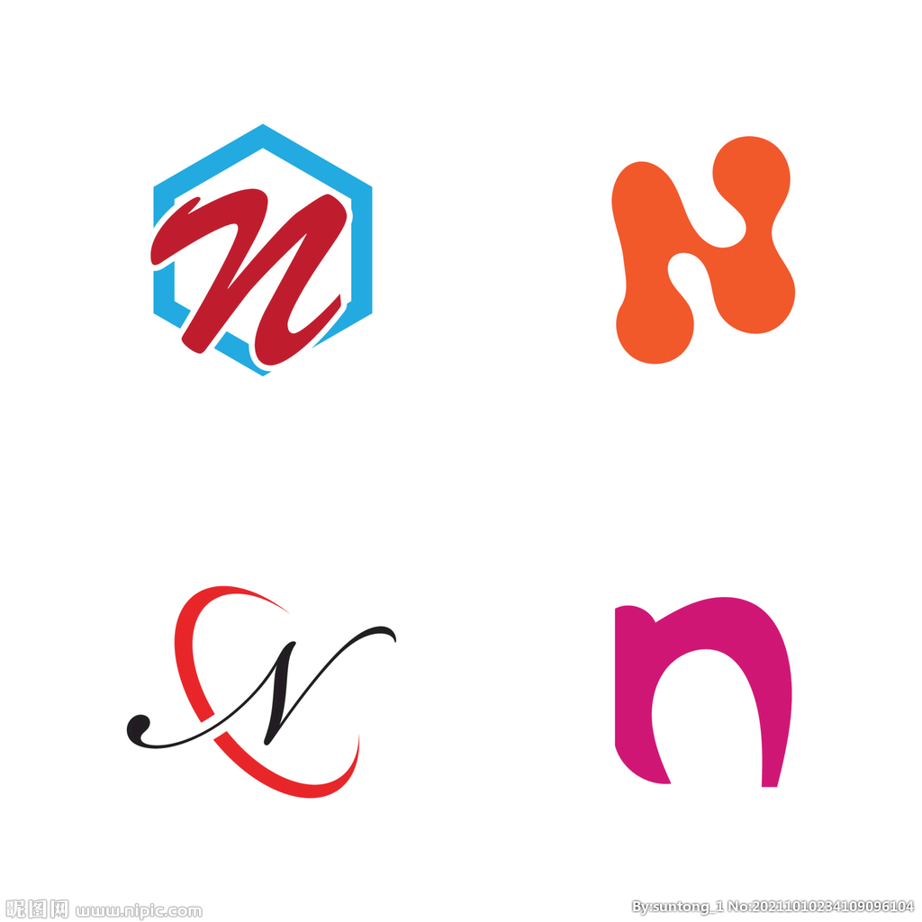 字母标 logo 标志N
