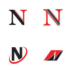 字母标 logo 标志N 