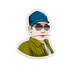 戴墨镜的帅哥墨镜戴帽子帅哥酷男