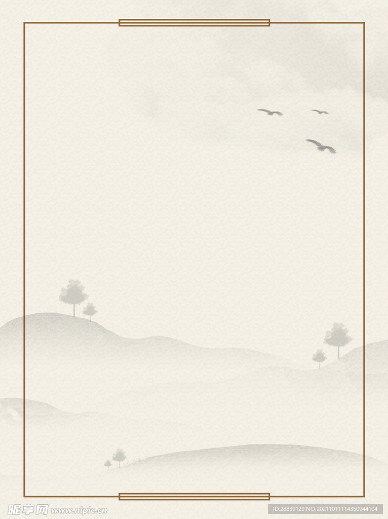 中国风山水画