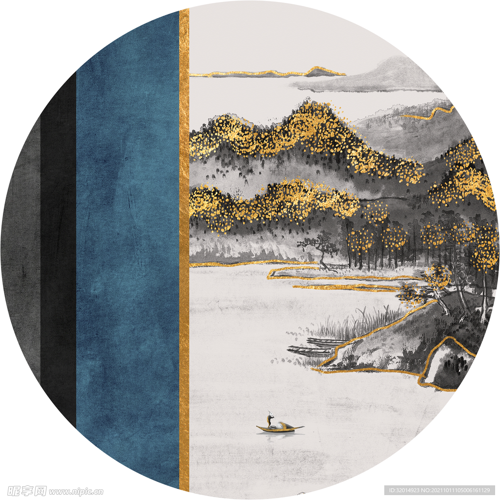 金色山水