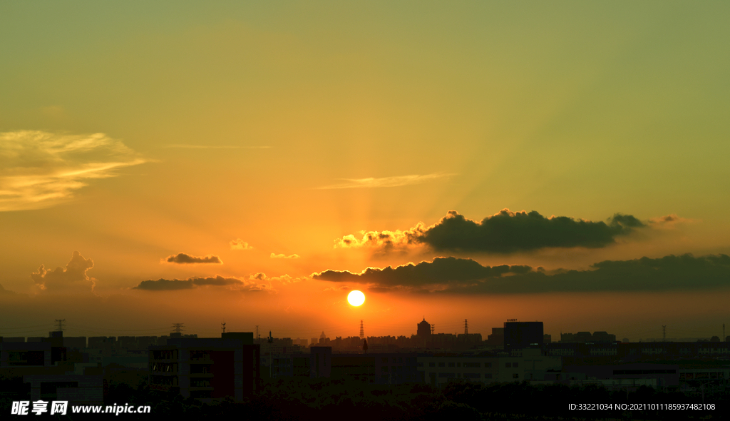 东沙湖夕阳