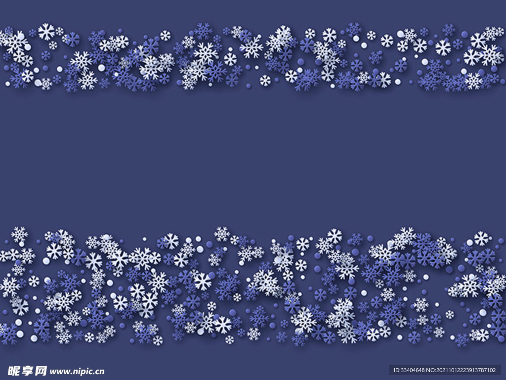 3d 装饰雪花背景