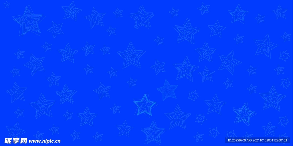 蓝底五角星图案素材