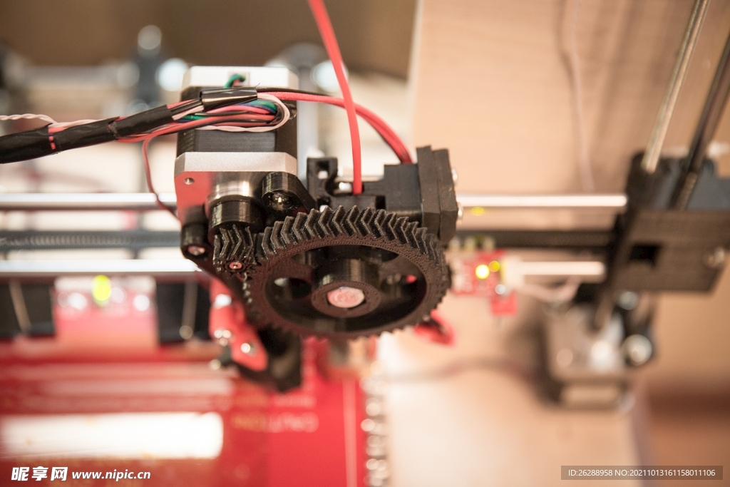 印刷机3D打印机摄影图片