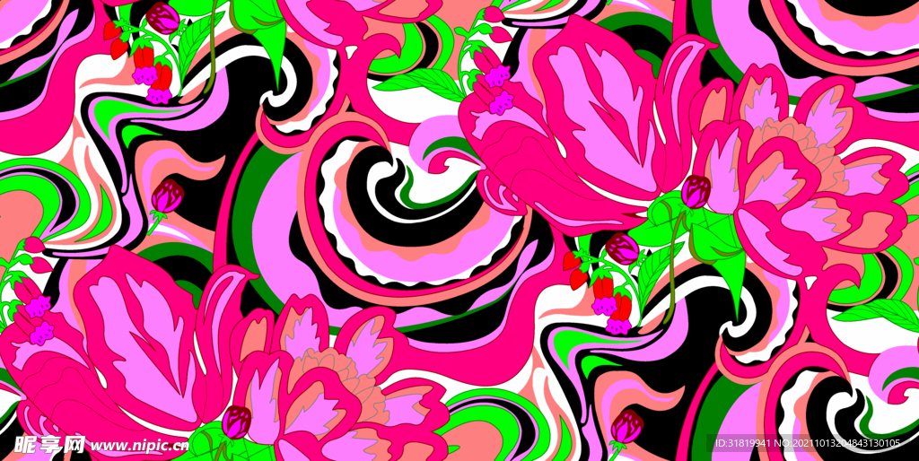手绘花
