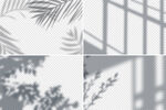 阴影效果透明背景矢量