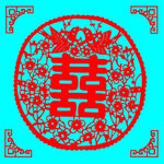 喜上眉梢剪纸