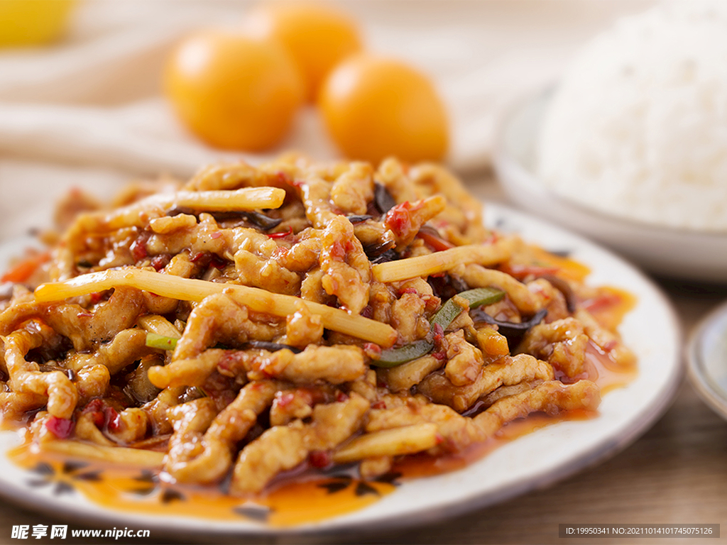 鱼香肉丝饭   