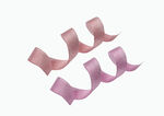 丝带飘带写实粉色元素