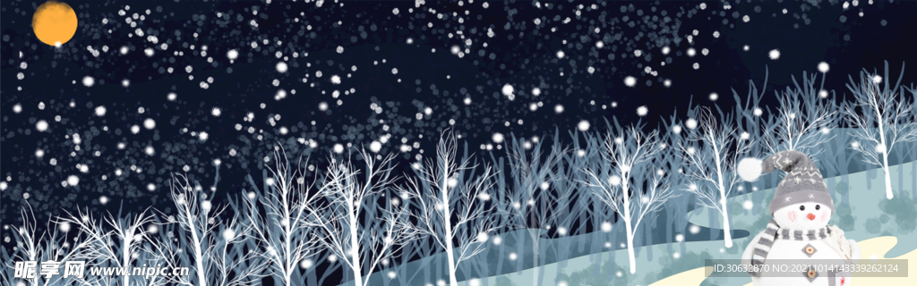 飘雪的冬季