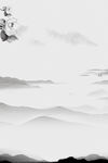 中国风 泼墨 水墨 山水背景 