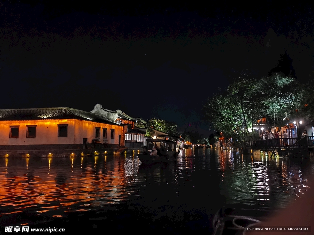 乌镇灯光夜景