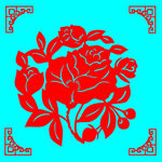 花卉剪纸