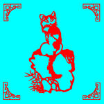 猫剪纸