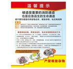消防楼道海报  物业楼消提示