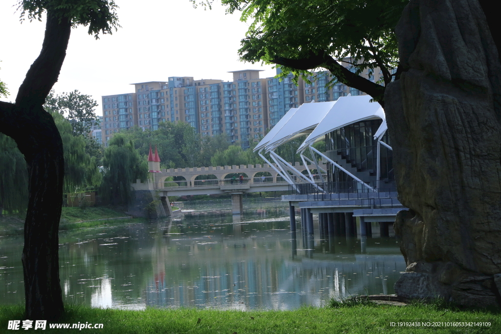 龙潭中湖风景 