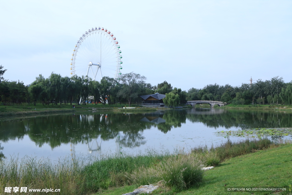 龙潭中湖风景 