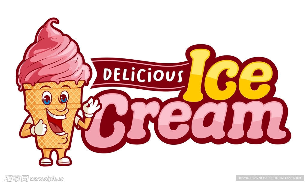 卡通创意冰淇淋