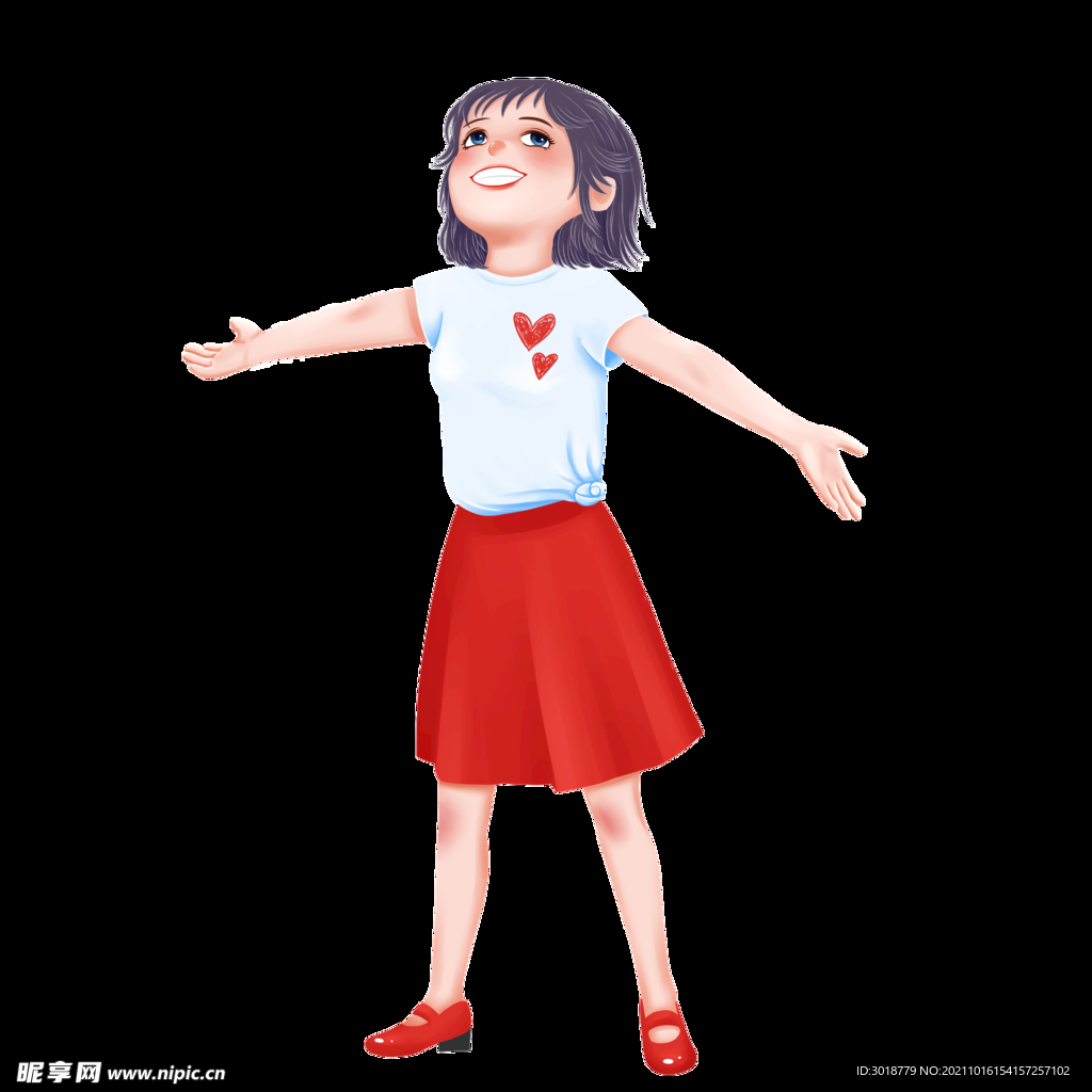 卡通女孩 