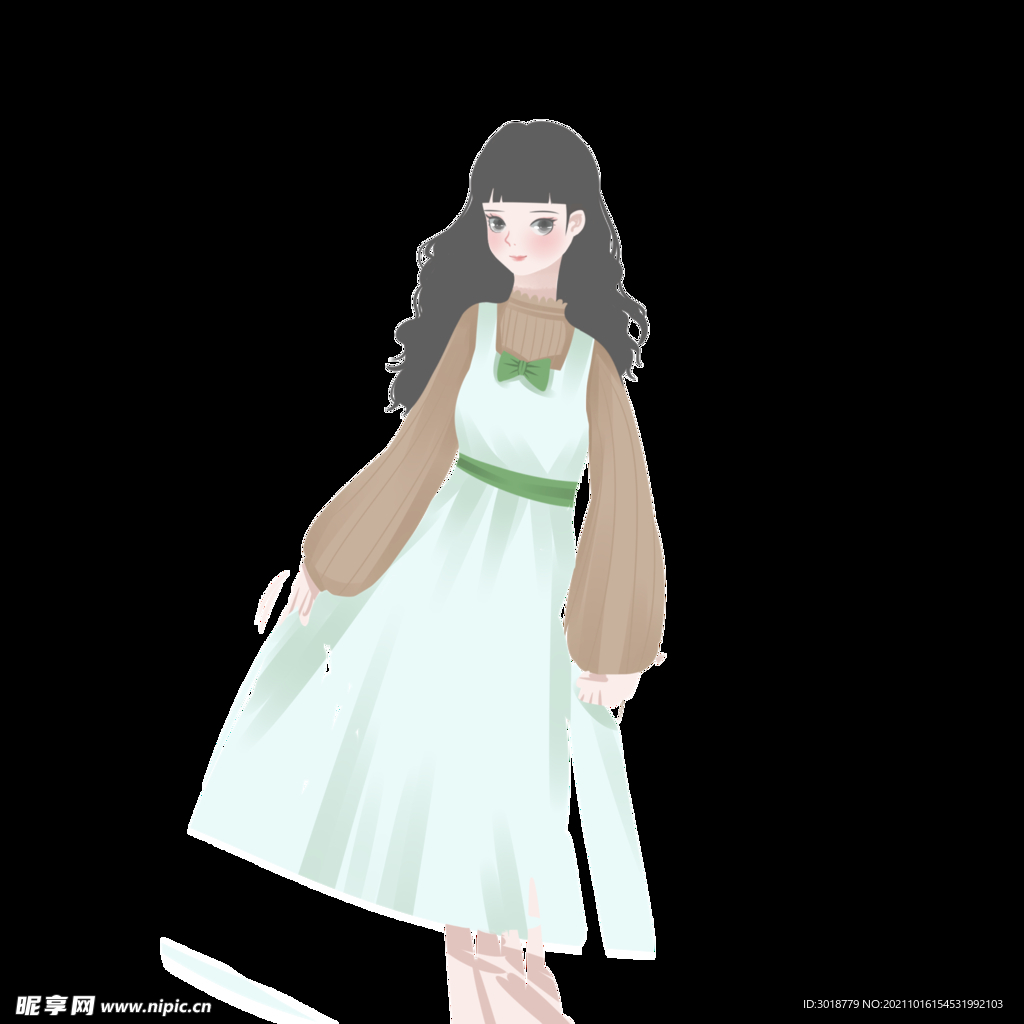 卡通女孩 