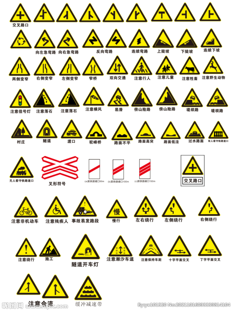公路工程警示标识