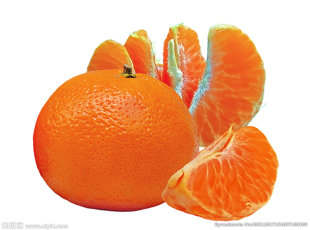 橘子免抠素材