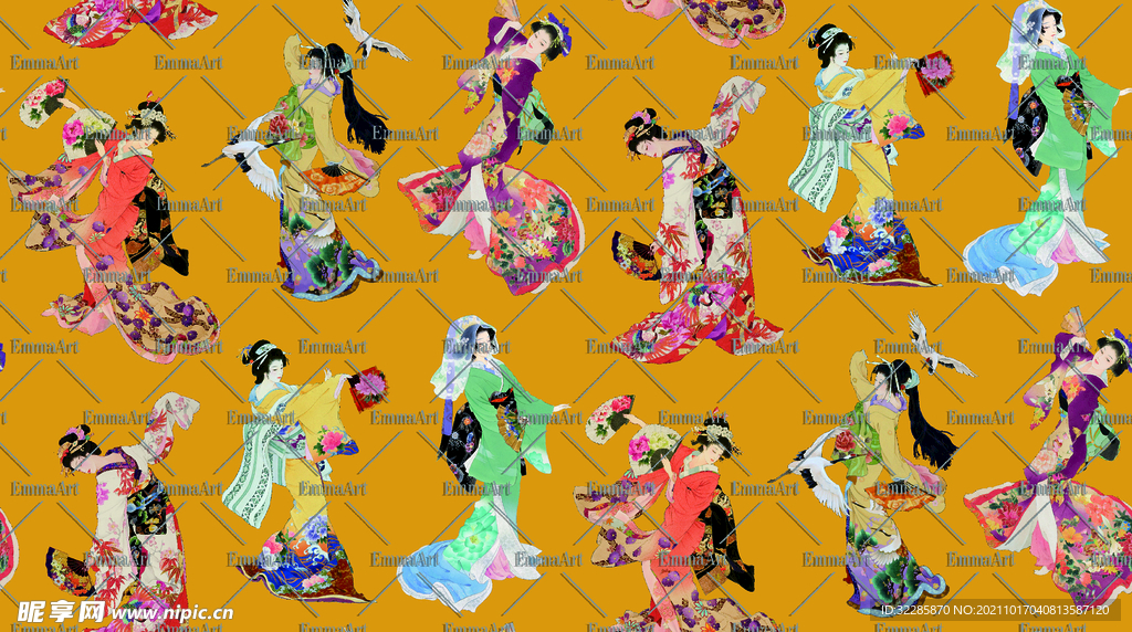 日本仕女图